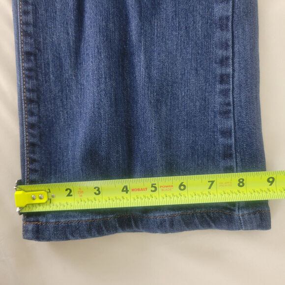 Jordache Jeans Womens 16 Blue Mid Rise Denim Bootcut Medium Wash W35 x L26 - Picture 7 of 16